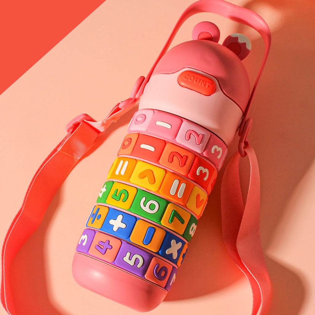 430ml Kids Stainless Steel Insulated Water Bottle with Straw P5192