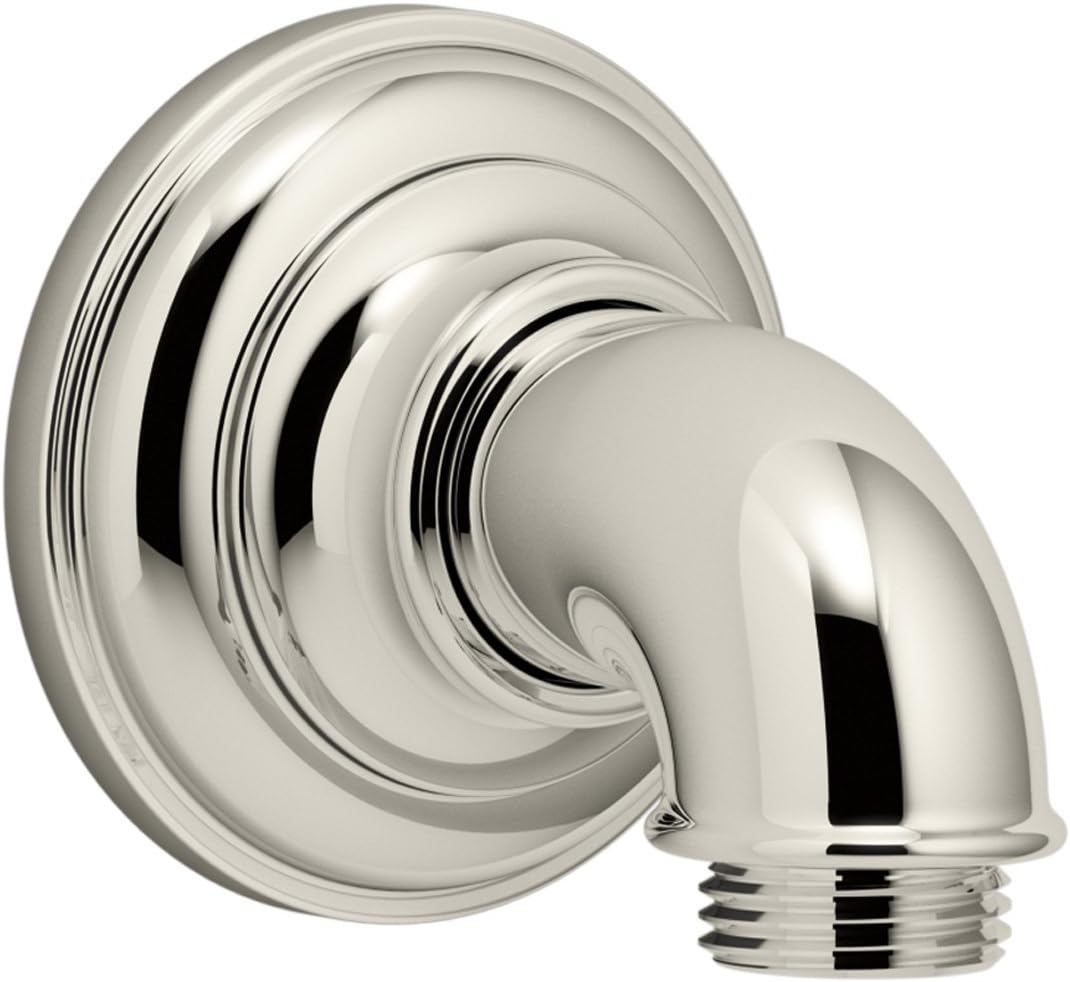 Polished Nickel Wall-mount Supply Elbow E843