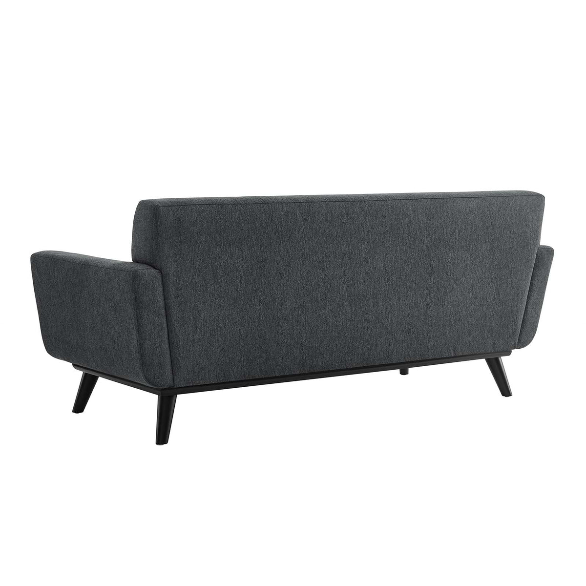 Charcoal Grey Fabric Loveseat Sofa H24516