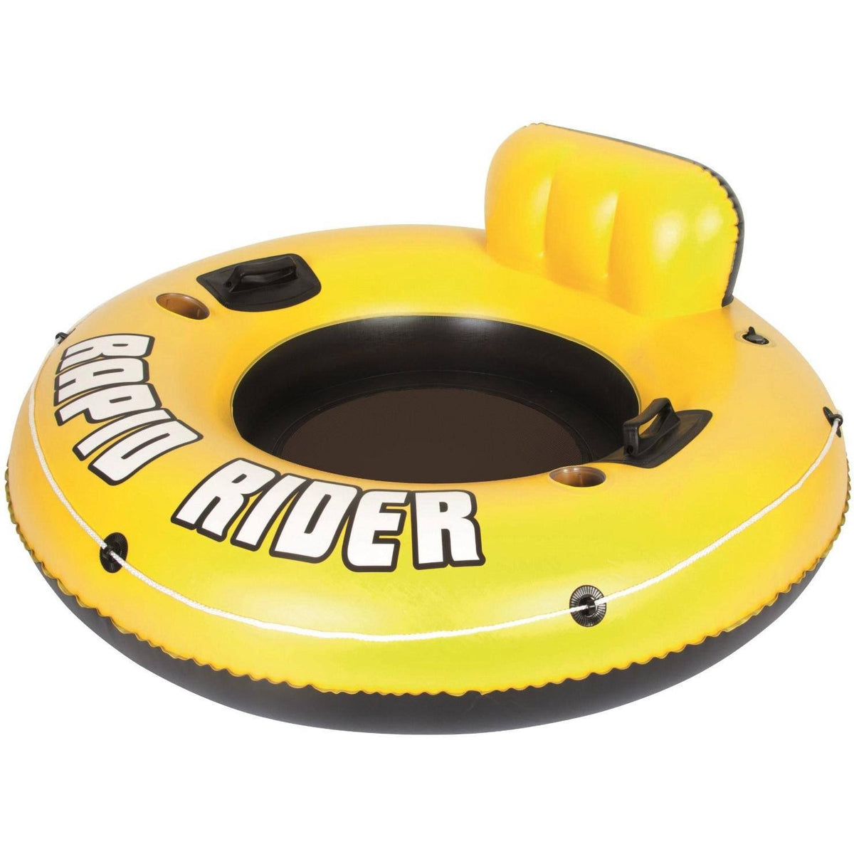 12 Pack Inflatable Raft Tube with Handles and Cup Holders Q723176