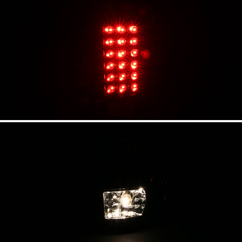 Black LED Tail Lights G648003