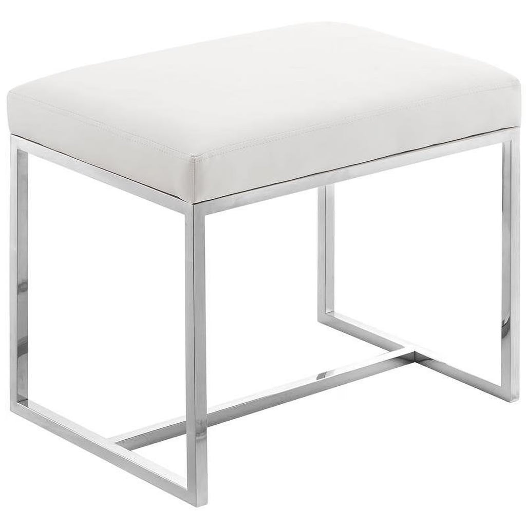 Chrome Ottoman / Stool J1448