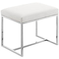 Chrome Ottoman / Stool J1448