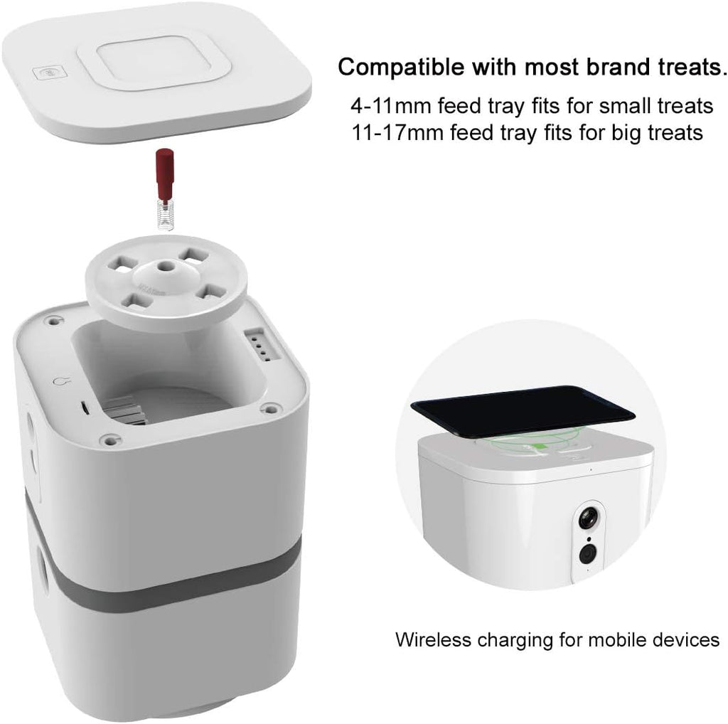 Dog Camera Treat Dispenser with Two-Way Audio and Night Vision Y819