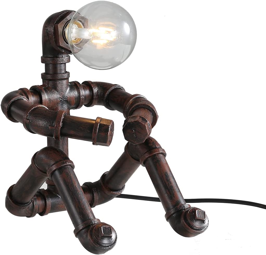 Retro Industrial Steampunk Metal Table Lamp N45540