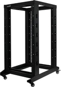 22U 4-Post Open Frame Server Rack Black C646352