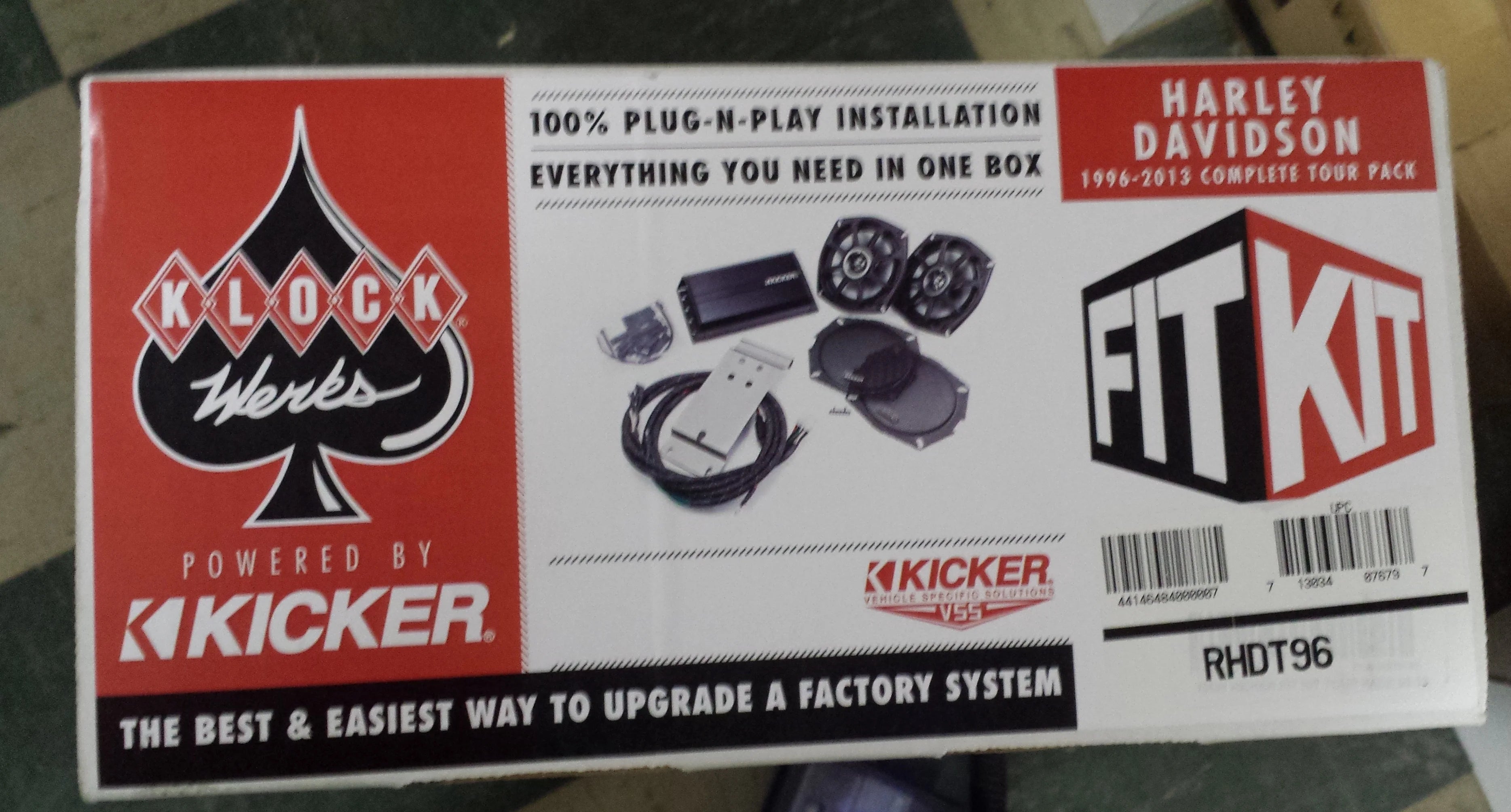 96-13 Hd Tour Packs Rear Speaker/Amp Upgrade Fit Kit E569686