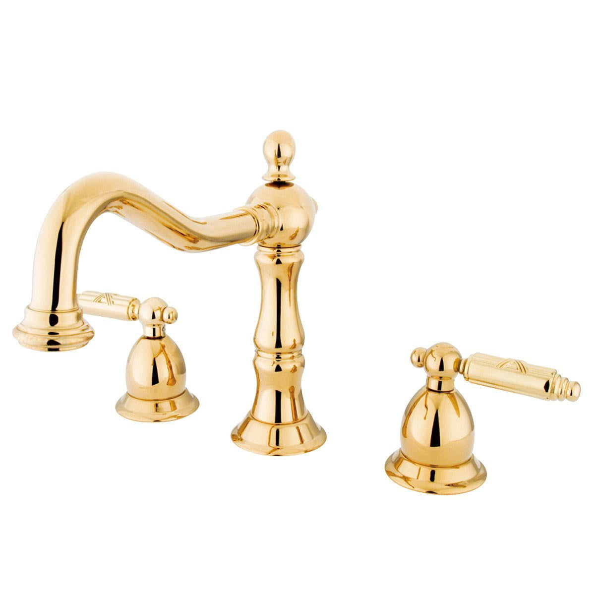 Chrome Widespread Lavatory Faucet with Brass Pop-Up I68477