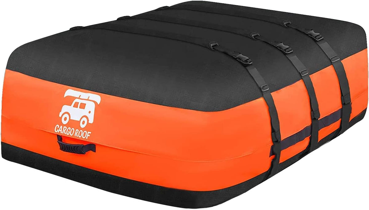 Car Roof Bag, 21 Cubic Feet, 100% Waterproof Anti-Tear 900D PVC, Includes Anti-Slip Mat, 6 Door Hooks, Storage Bag G29671