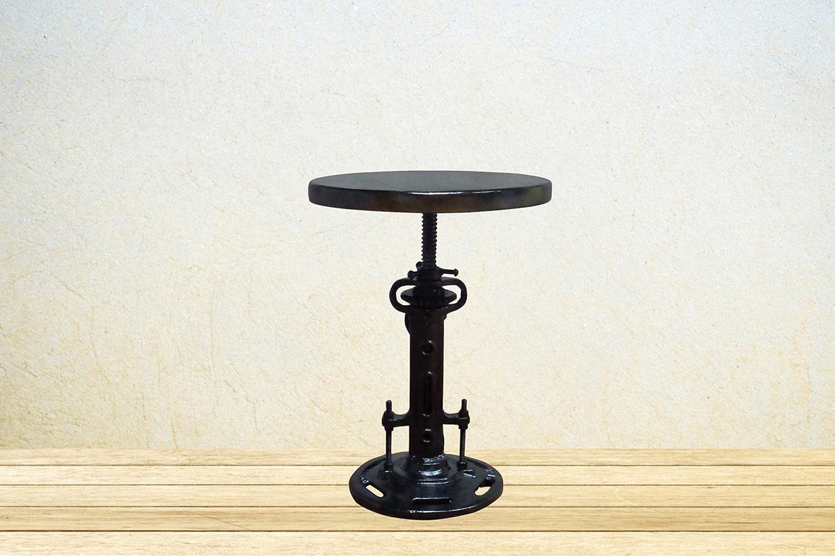 Cast Iron Mango Wood Stool O906