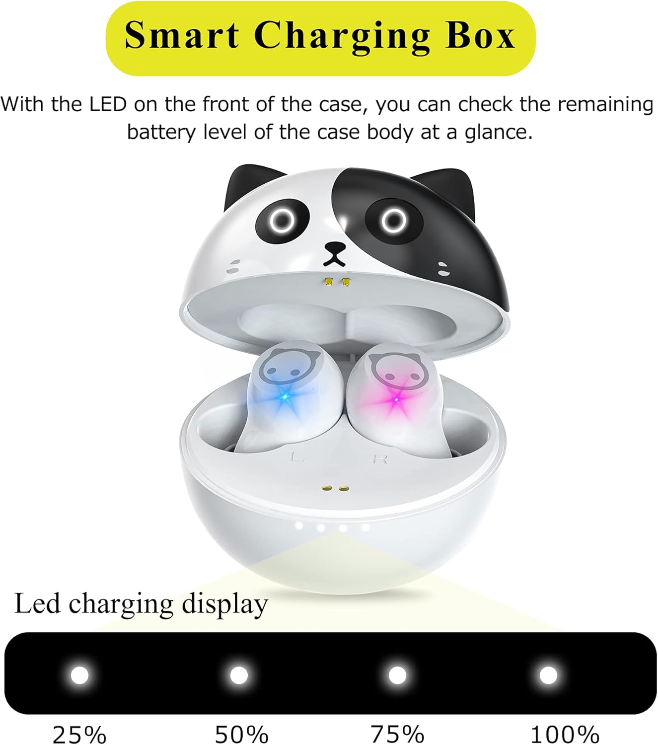 Wireless Earbuds with Wireless Charging Case, IPX6 Waterproof, 36H Playtime, Pack of 2 E7603