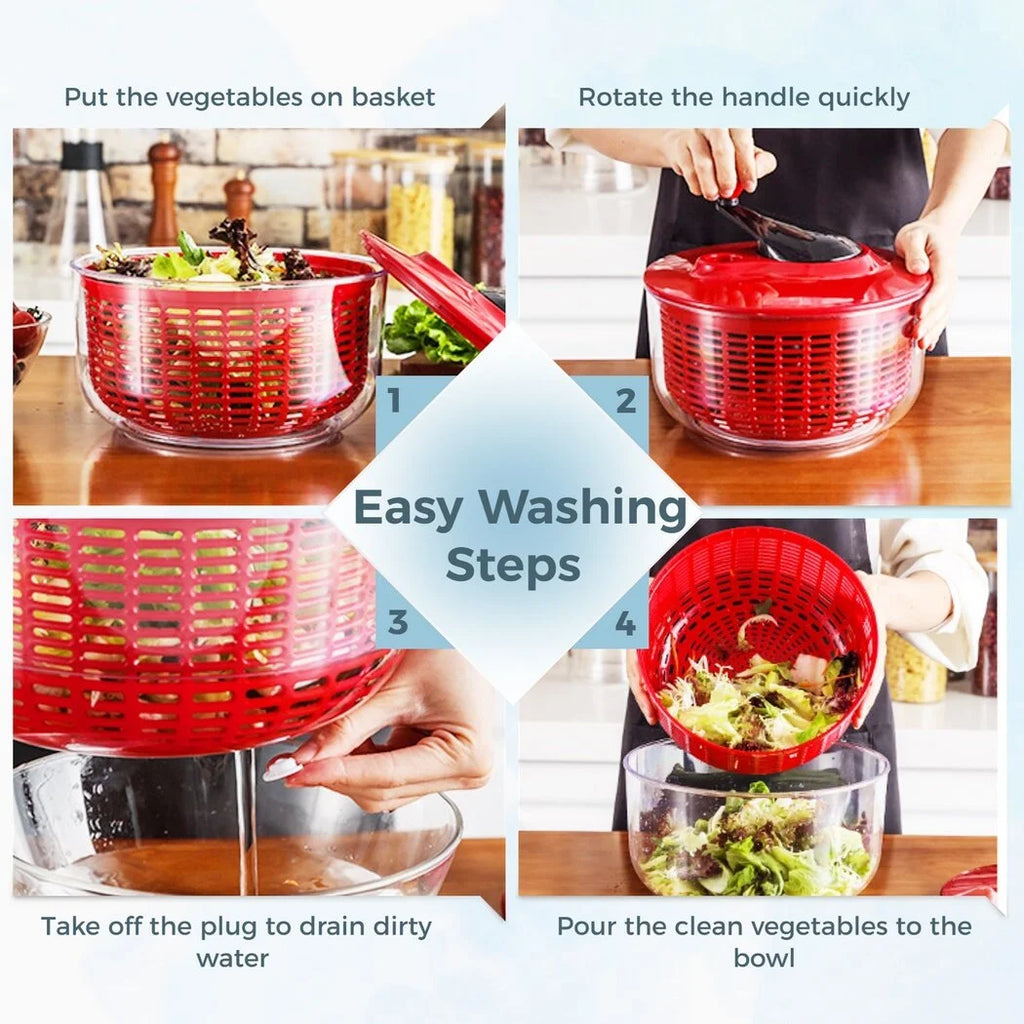5L Vegetable Salad Spinner with Strainer X74450