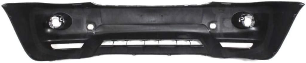 Front Primed Bumper Cover for Toyota Highlander 2004-2007 with Fog Light Holes T5377