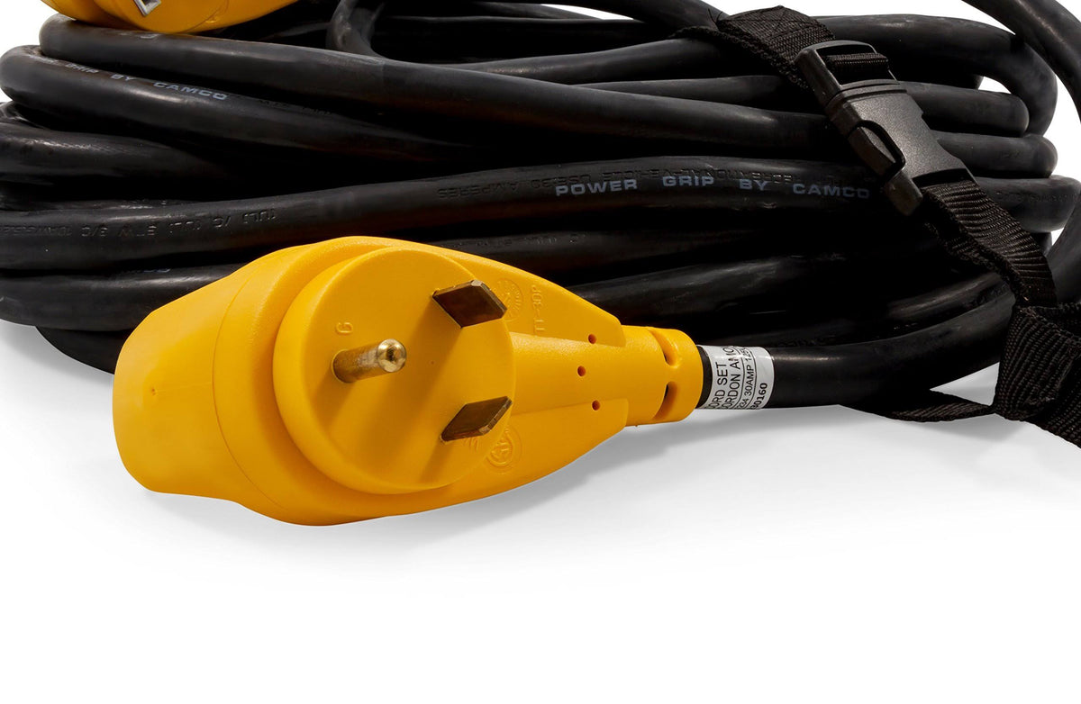 30-Amp PowerGrip Extension Cord, 50&, Black K71603