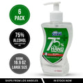 16.9oz 500ml Hand Sanitizer Gel 6 Pack K31487