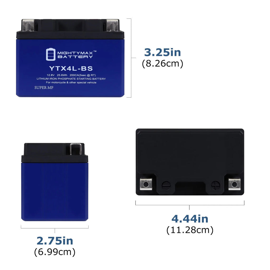 2 Pack Lithium Replacement Battery for Honda Scooters I823