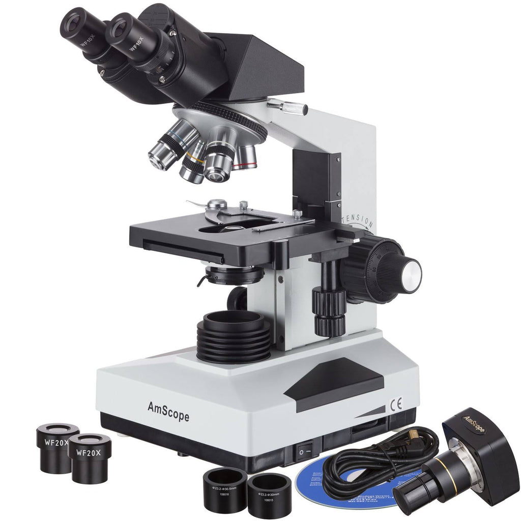 40X-2000X Binocular Microscope with 5MP Camera J15842