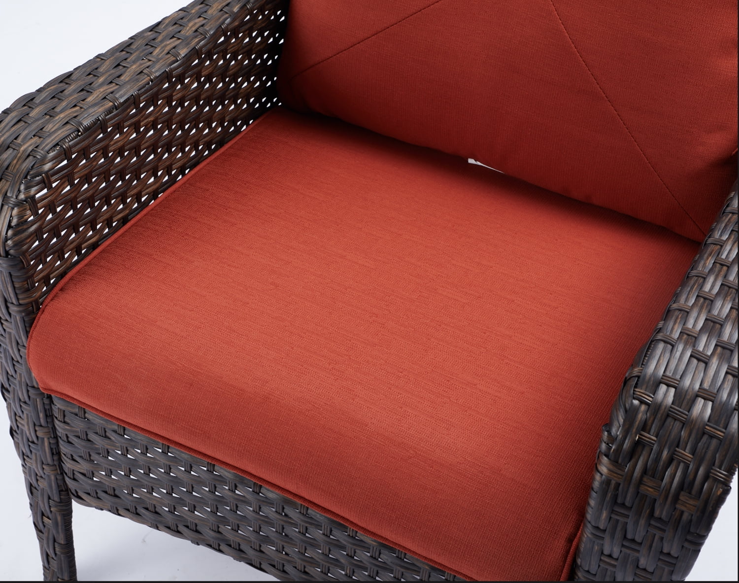 Red Cushioned Patio Chair Set of 2 C3851