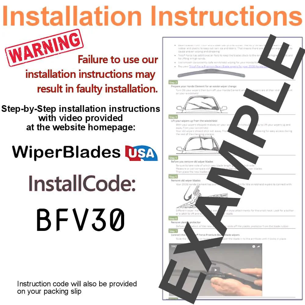 Subaru Outback Wiper Blades Set of 3 with Rear Wiper X143
