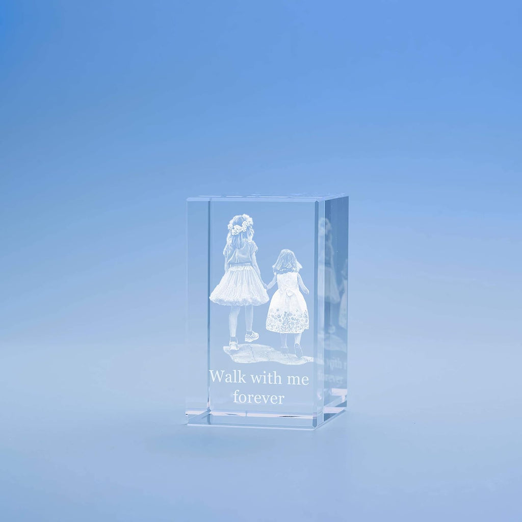 Medium Crystal Tower with Black Base I60319