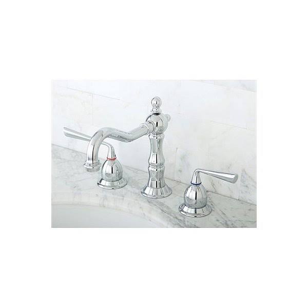 Chrome Widespread Lavatory Faucet with Brass Pop-Up I68477