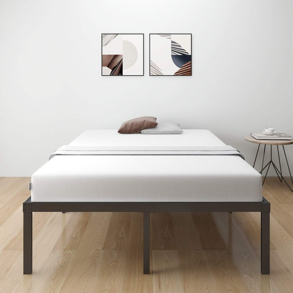 18 Inch Metal Platform Bed Frame with Steel Slats F305