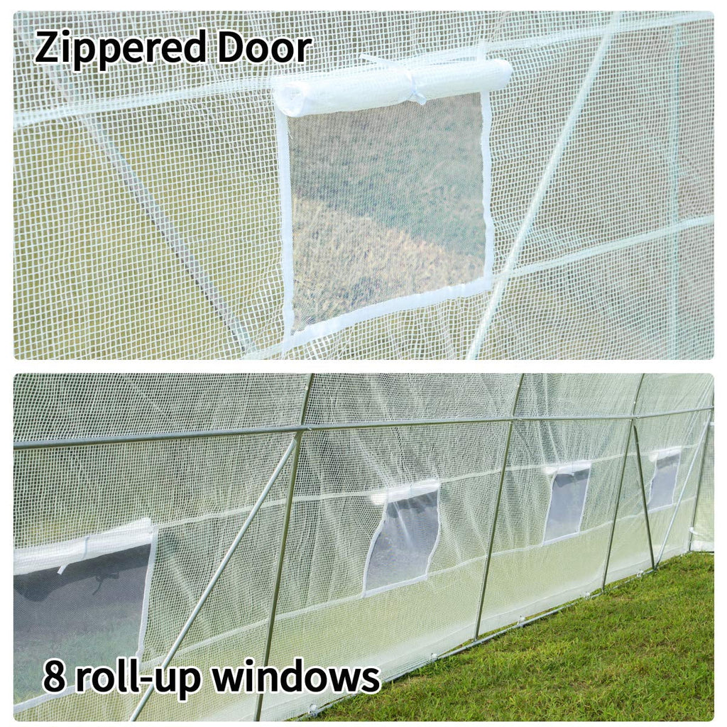 20' x 10' x 7' Portable Greenhouse Tunnel Tent U294254