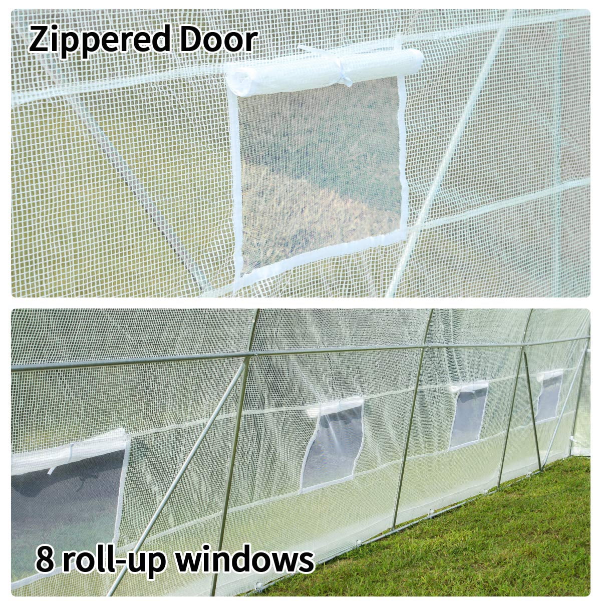 20' x 10' x 7' Portable Greenhouse Tunnel Tent U294254