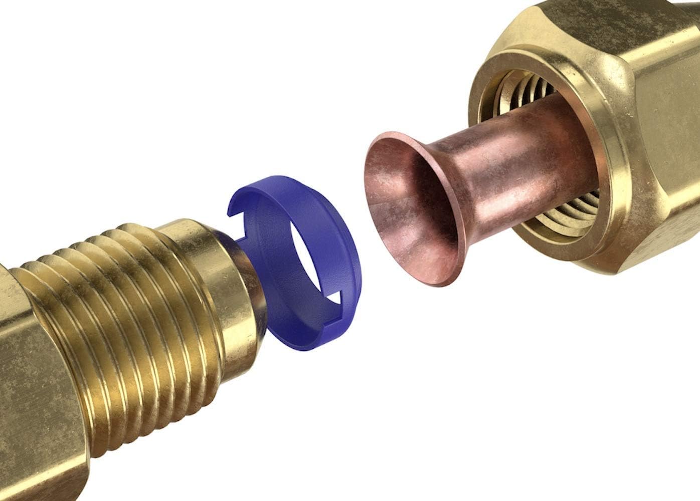 SAE Flare Seal Fitting, 1/2, 10 Pack L106