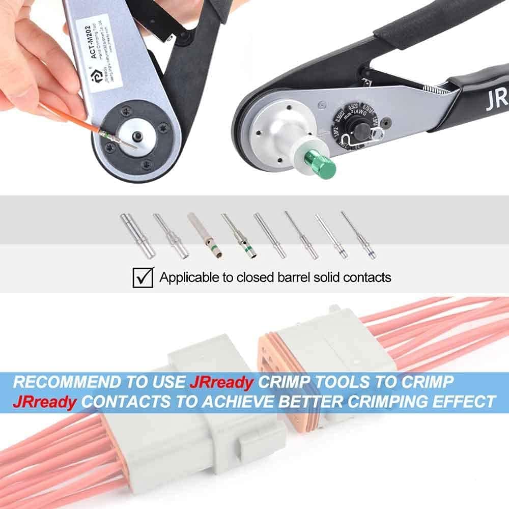 Gray Waterproof 3 Pin Electrical Wire Connector 10 Sets H15440