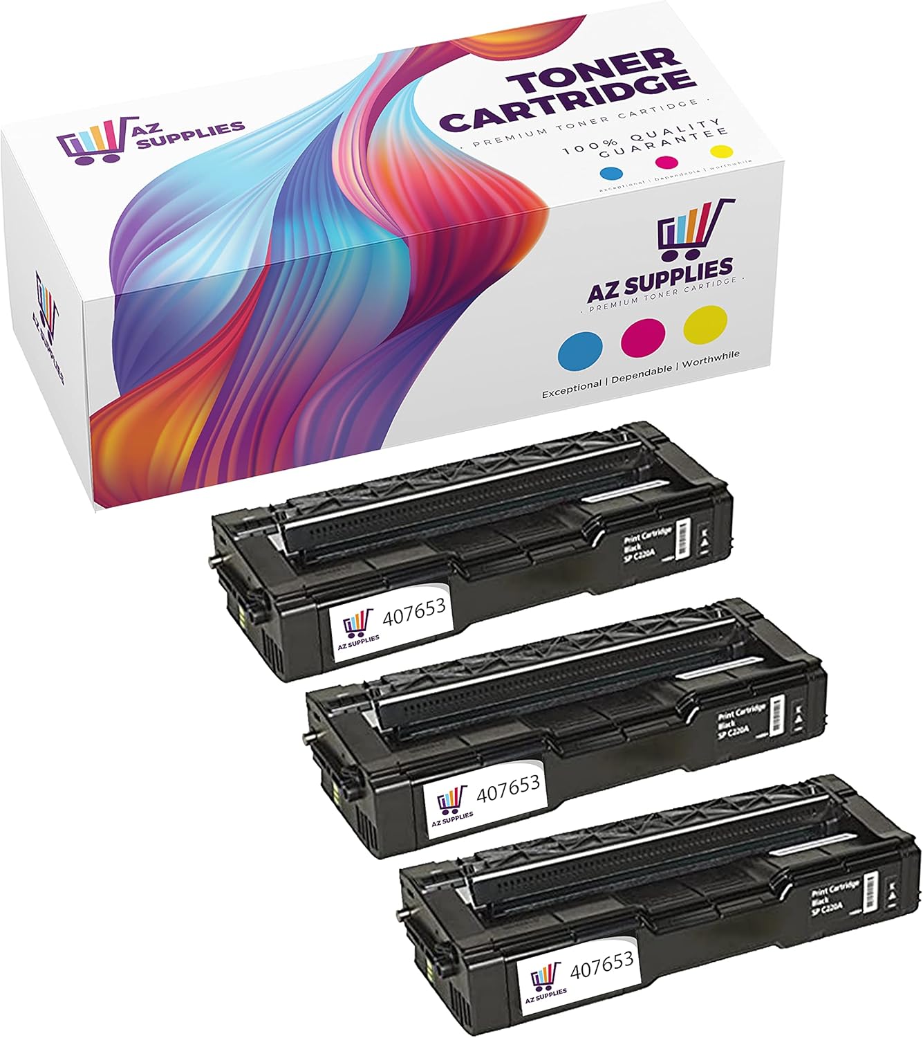 Black Toner Cartridge 3 Pack S2147