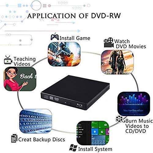 BLU-RAY Player External USB DVD RW Laptop Burner Drive X254