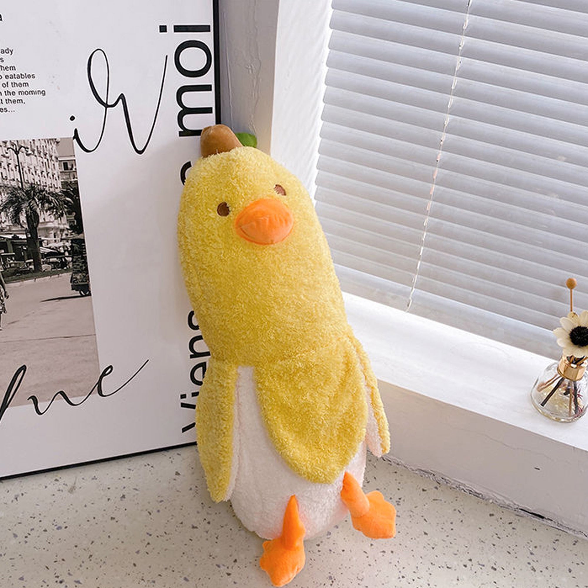 Soft Stuffed Banana Duck Plush Doll Pillow Q349210