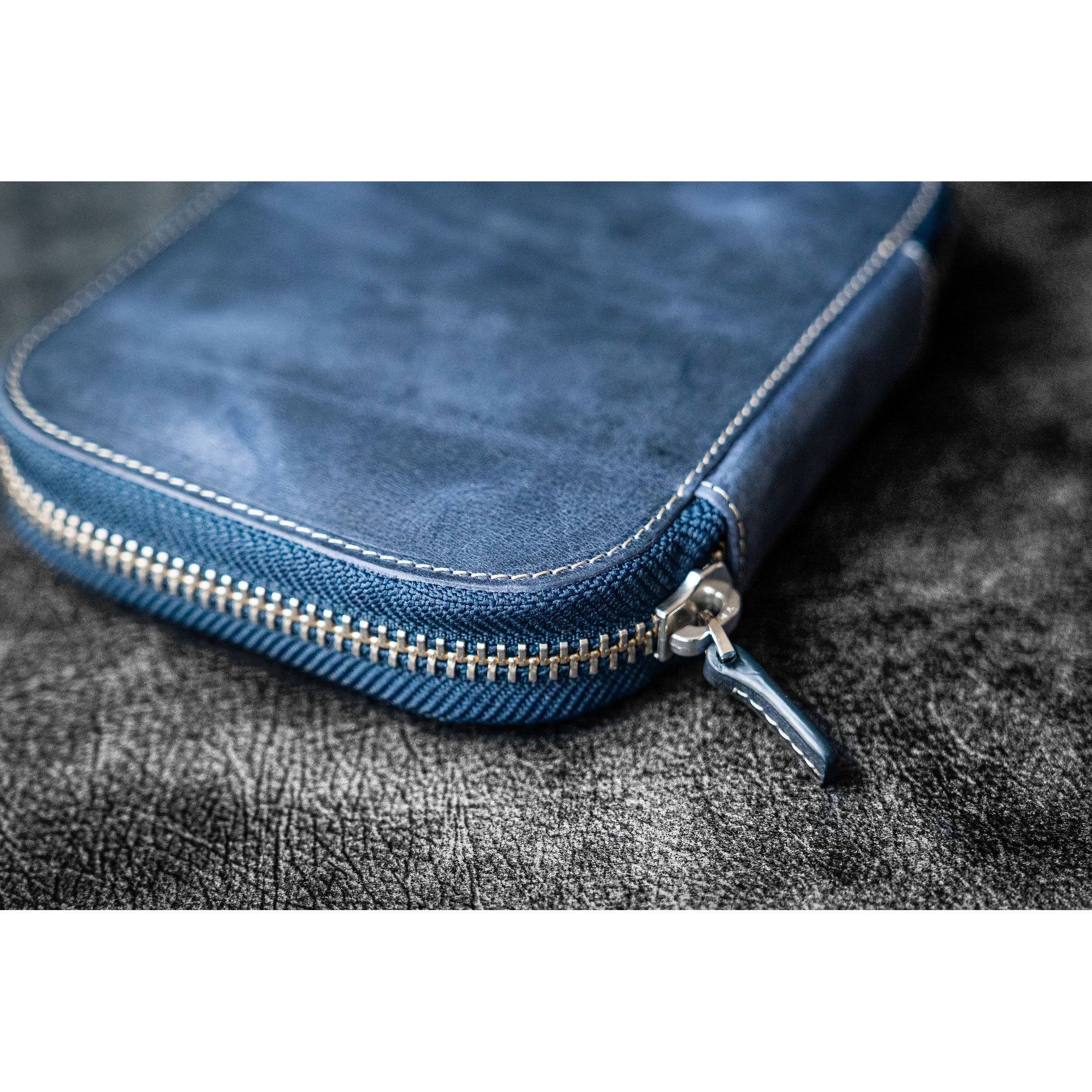 Navy Blue 10 Pen Zipper Case S4341