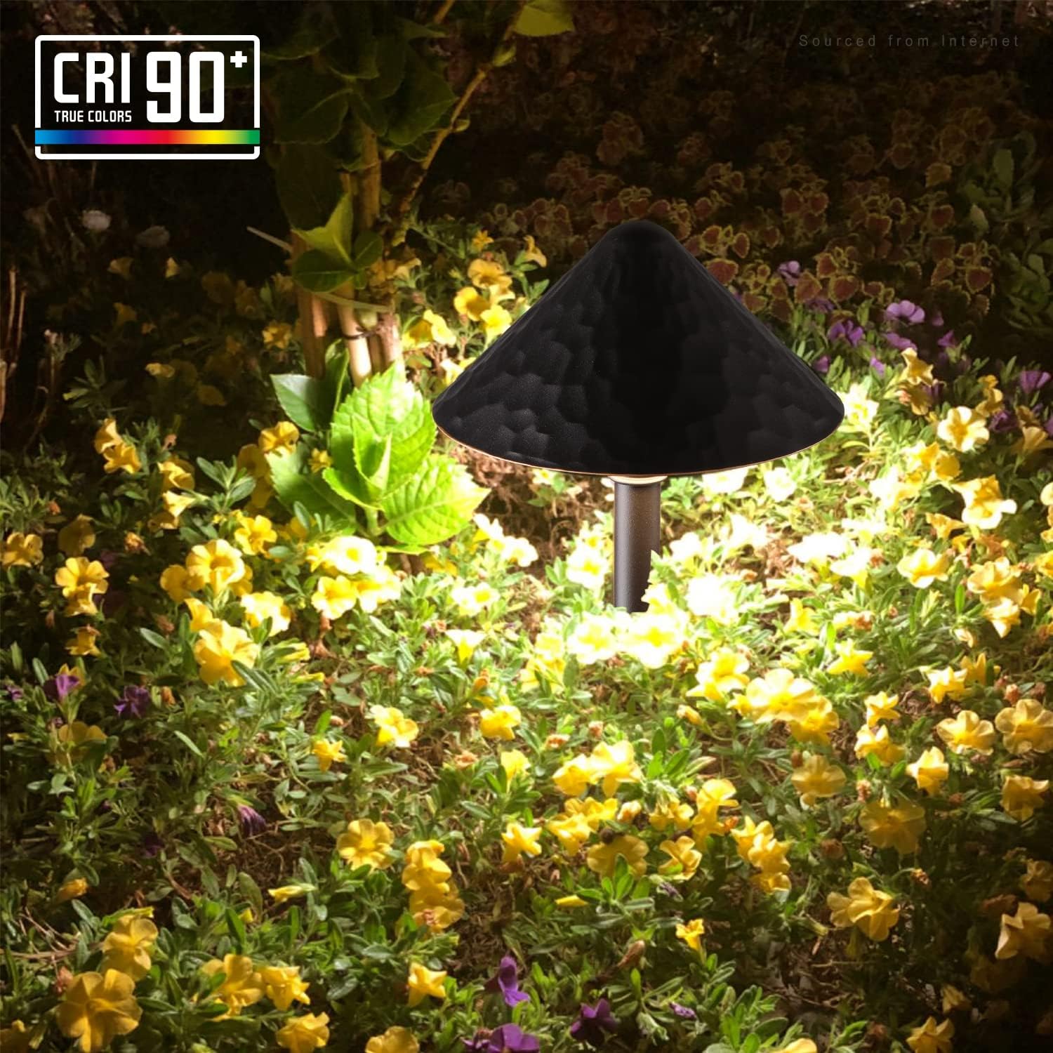 12-Pack Low Voltage LED Landscape Pathway Lights, 3W, IP65 Waterproof, Black Aluminum Housing, 3000K Warm White X47814