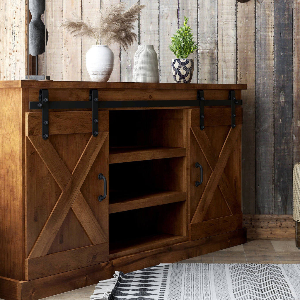 Farmhouse 56 inch Wood Corner Cart H882