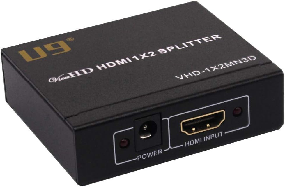 HDMI 1x2 Splitter & Audio Extractor, 4K@60Hz, HDR & Dolby Vision I9832