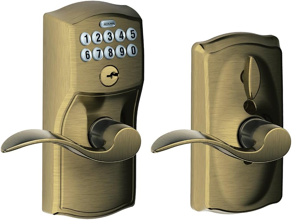 Brushed Chrome Keypad Entry with Auto-Lock Z57893