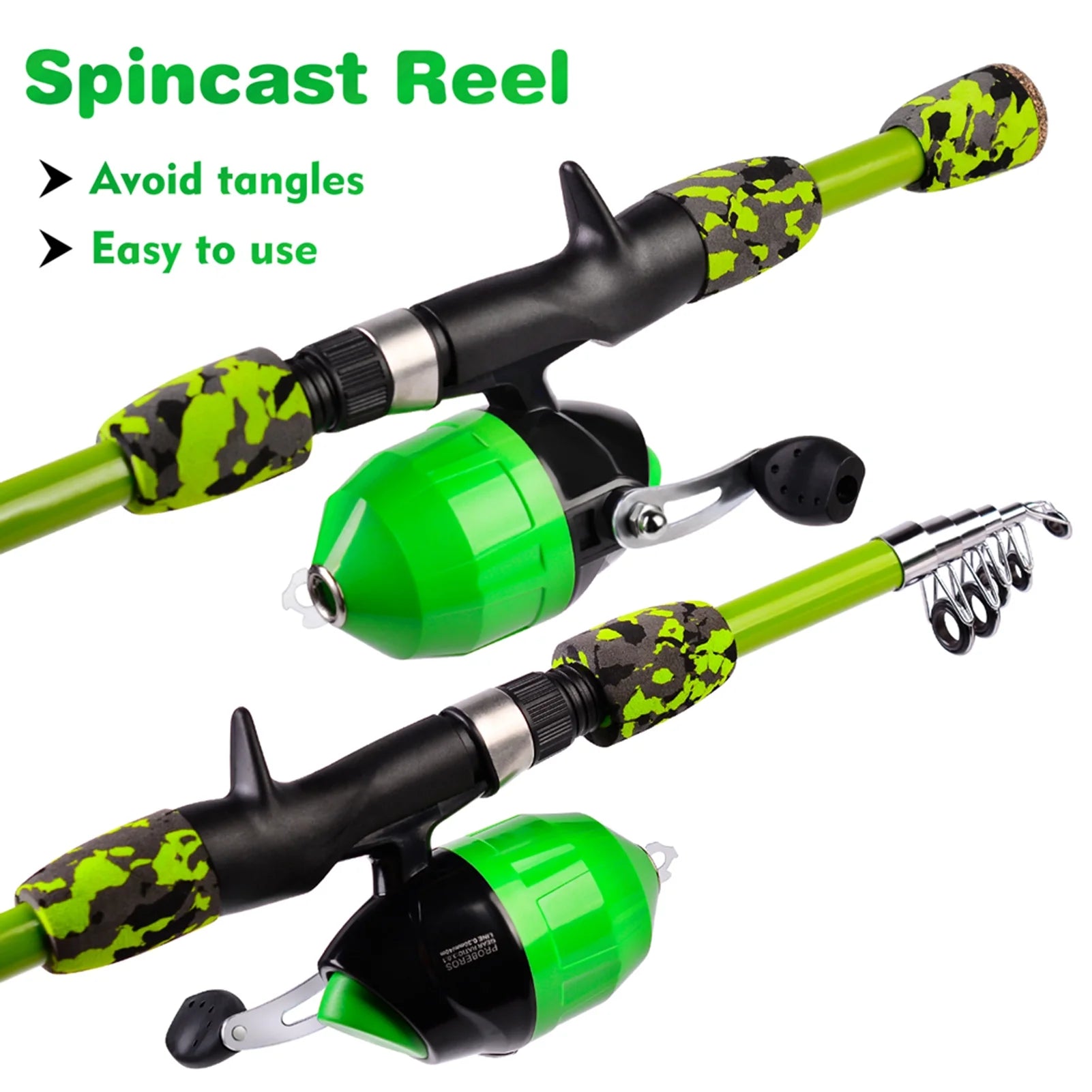 1.5m Ultralight Fishing Rod with Fishing Reel and Lures X89867