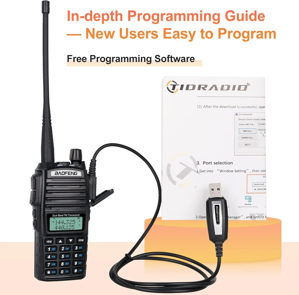 High Power 2 Way Radio Walkie Talkies 2 Pack Black F731