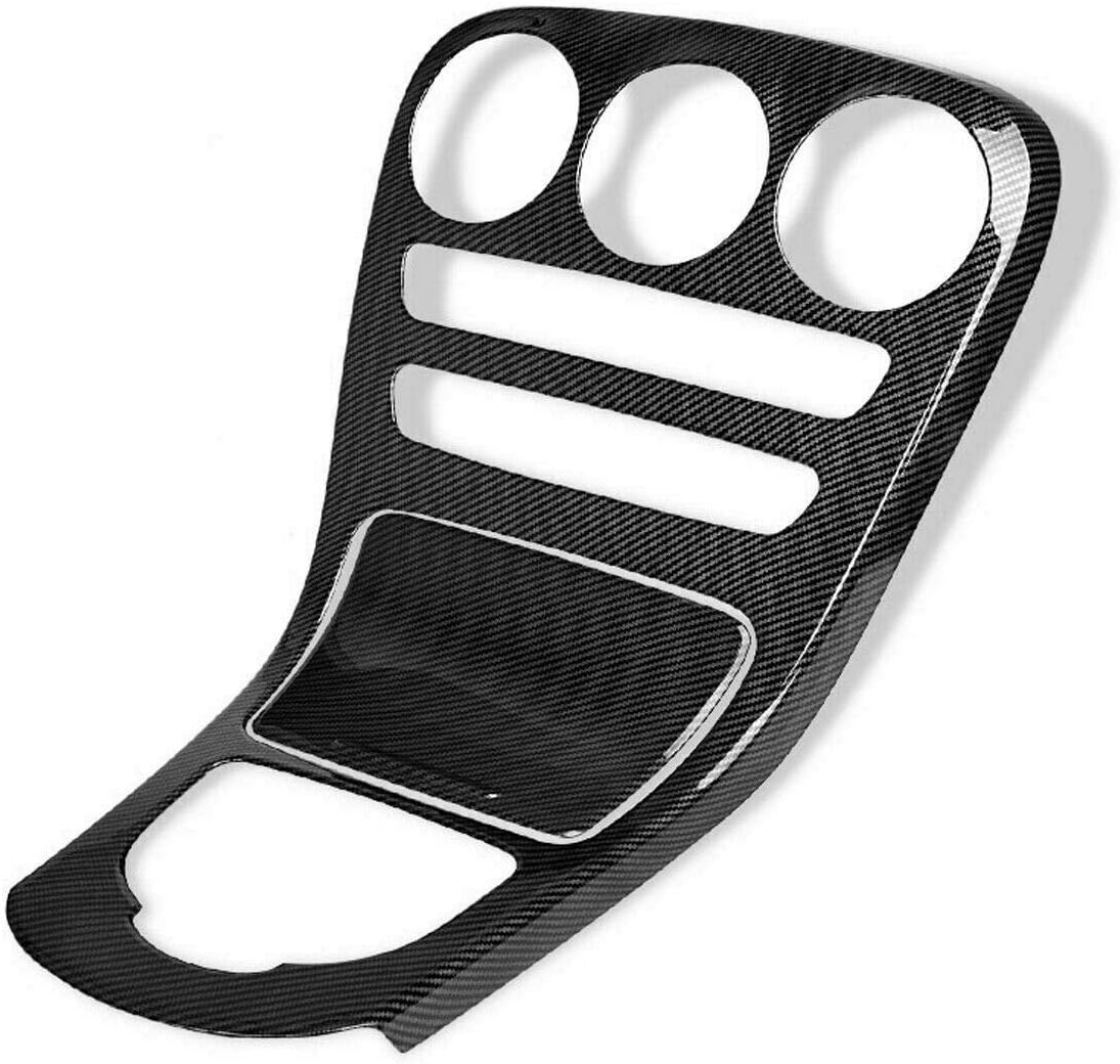 Carbon Fiber Pattern Gear Shift Panel Frame Cover Trim I906