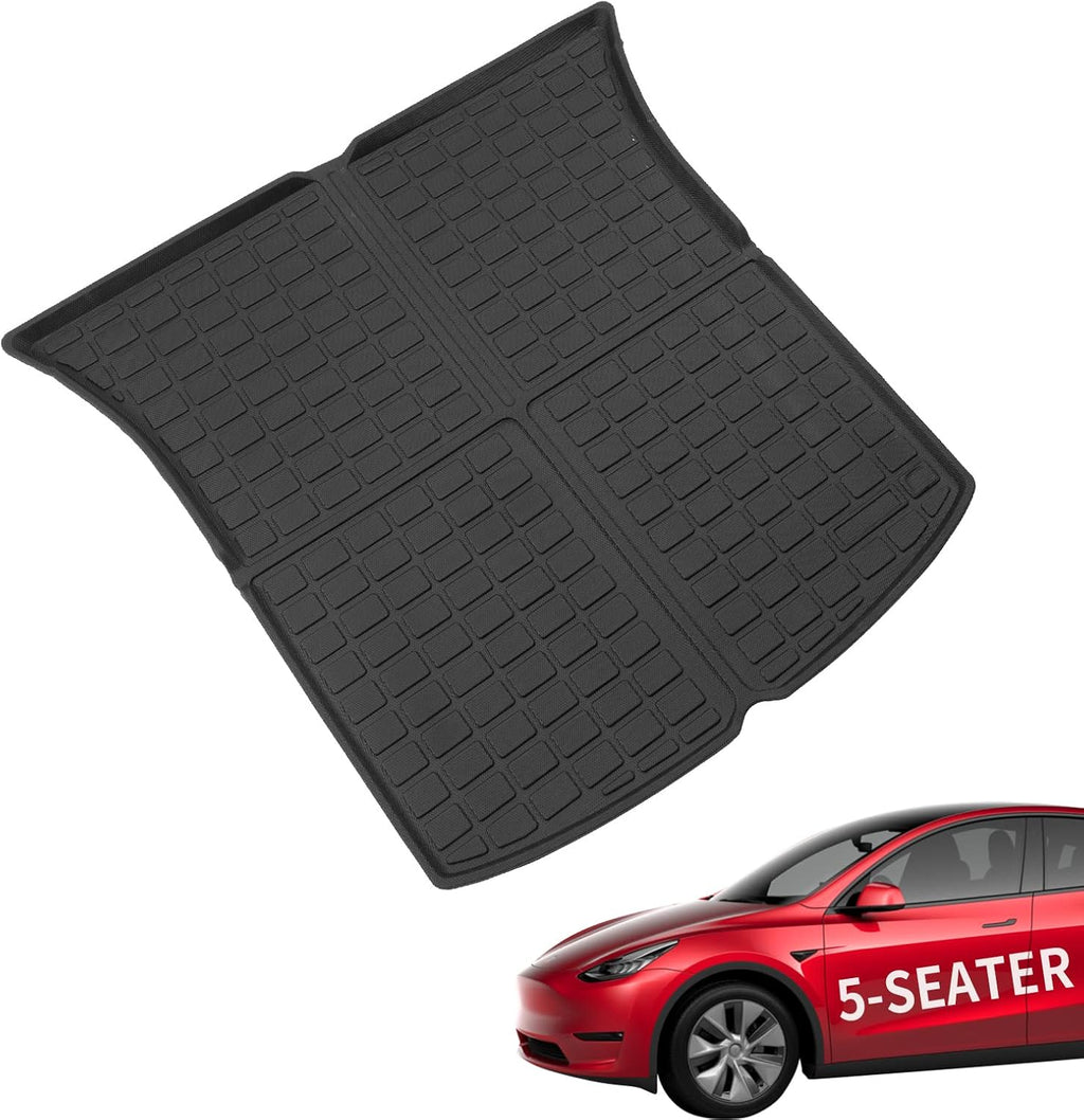 TPE Front Trunk Mat Rear Storage Mat Rear Seat Back Mats Cargo Liner Set of 6 Mats F40190