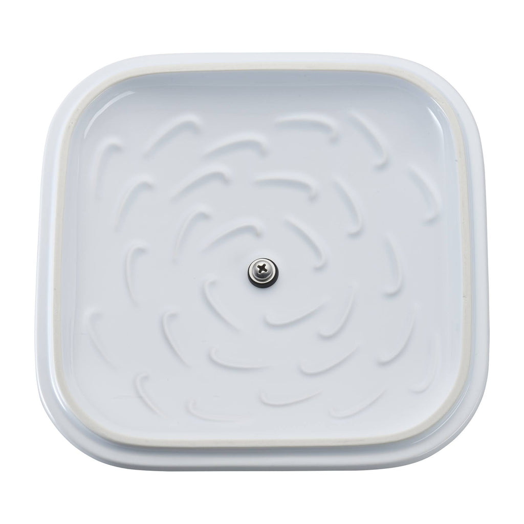 White Square Covered Baking Dish C934