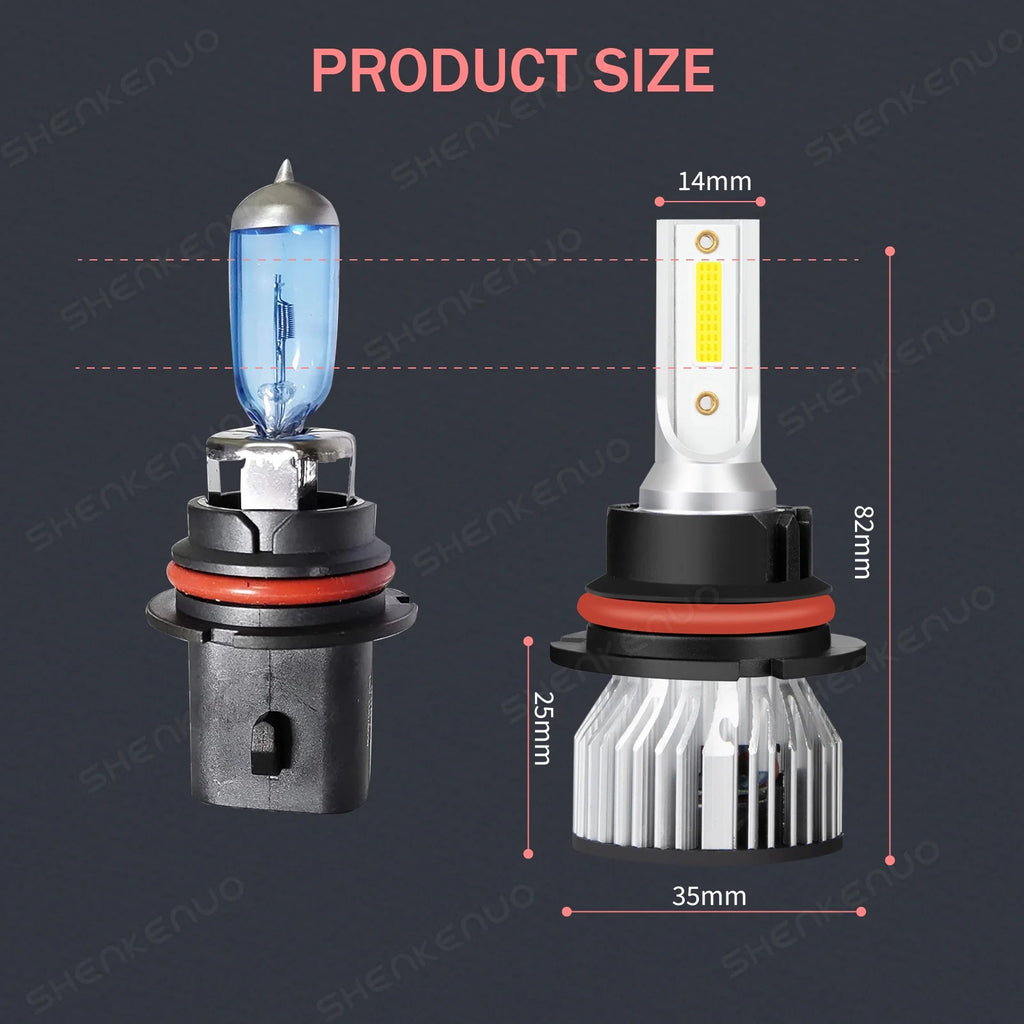 4x LED Headlight Hi/Lo Beam + Fog Light Bulbs T31713
