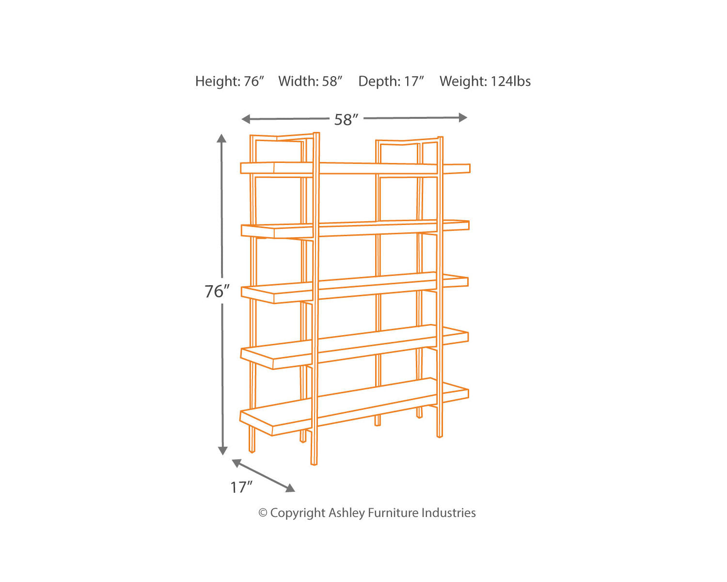 Brown Bookcase Y24879