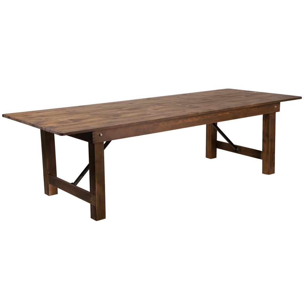 Antique Rustic Solid Pine Folding Farm Table M300