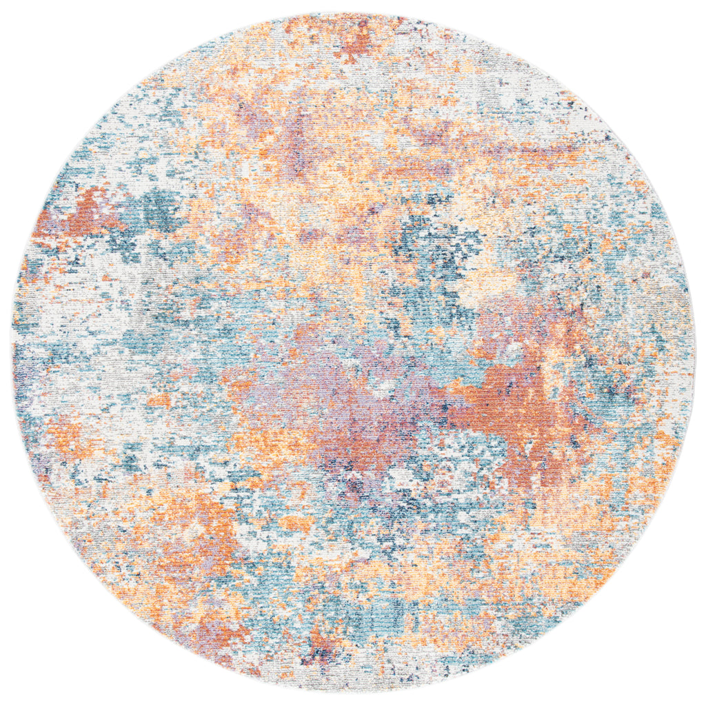 Gold / Blue Rug S897