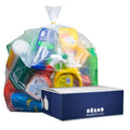 100 ct 55-60 Gallon Clear Trash Bags 1.5 Mil C87741
