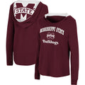 Maroon Mississippi State Bulldogs Catalina Hoodie Long Sleeve T-Shirt S5177
