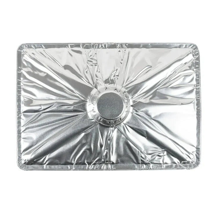 12 CT Disposable Aluminum Rectangle Pots with Lids O754